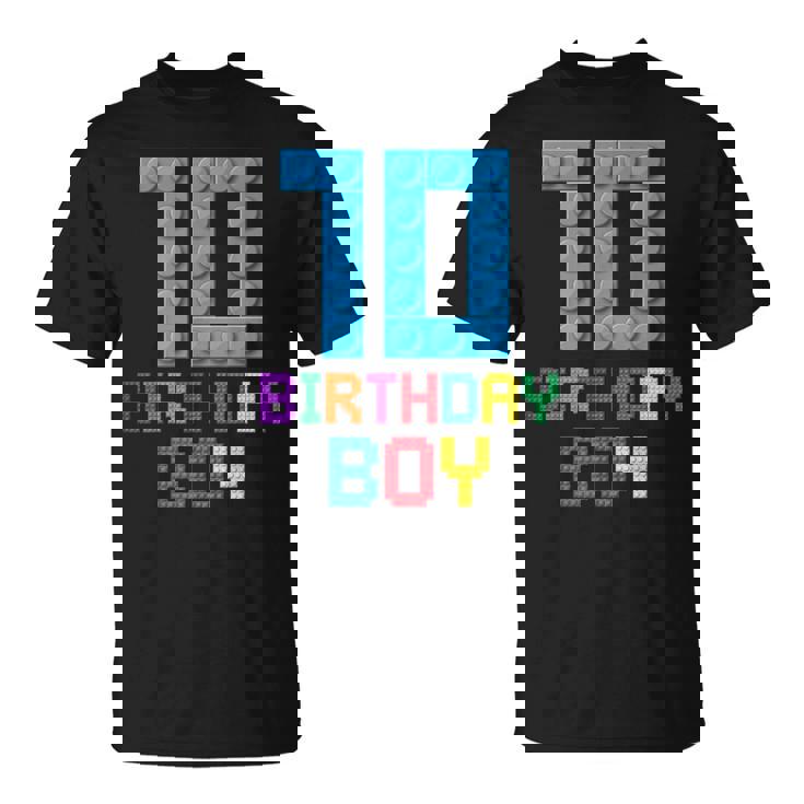 Building Bricks 10歳の誕生日 男の子 10年 マスタービルダー Tシャツ