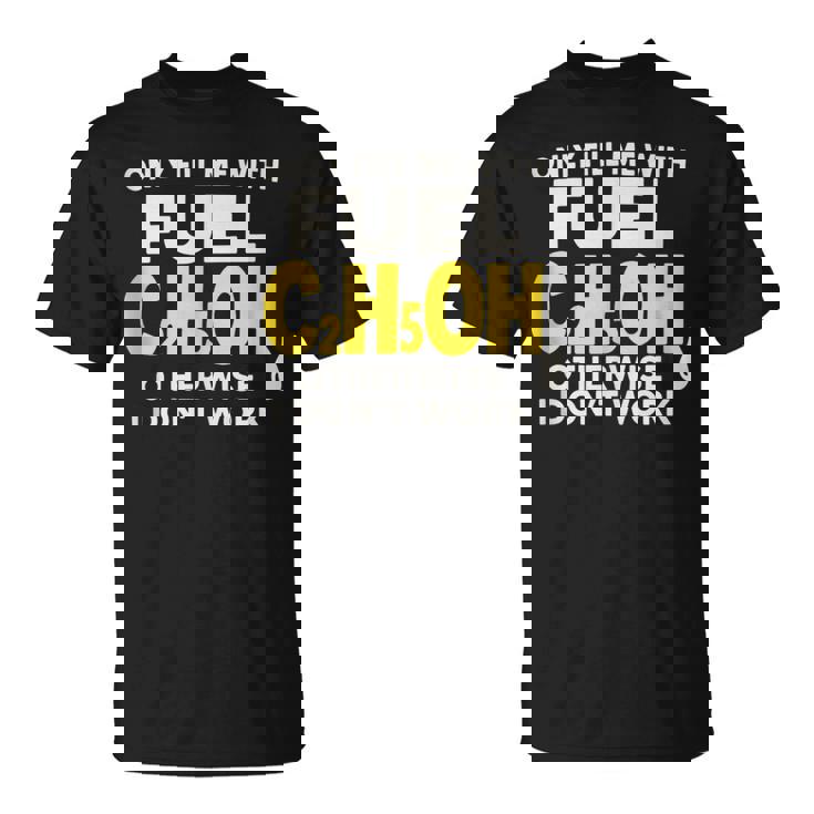 C2H5OH Fuel Chemistry Alcohol Molecule Science Humor Tank Top T-Shirt