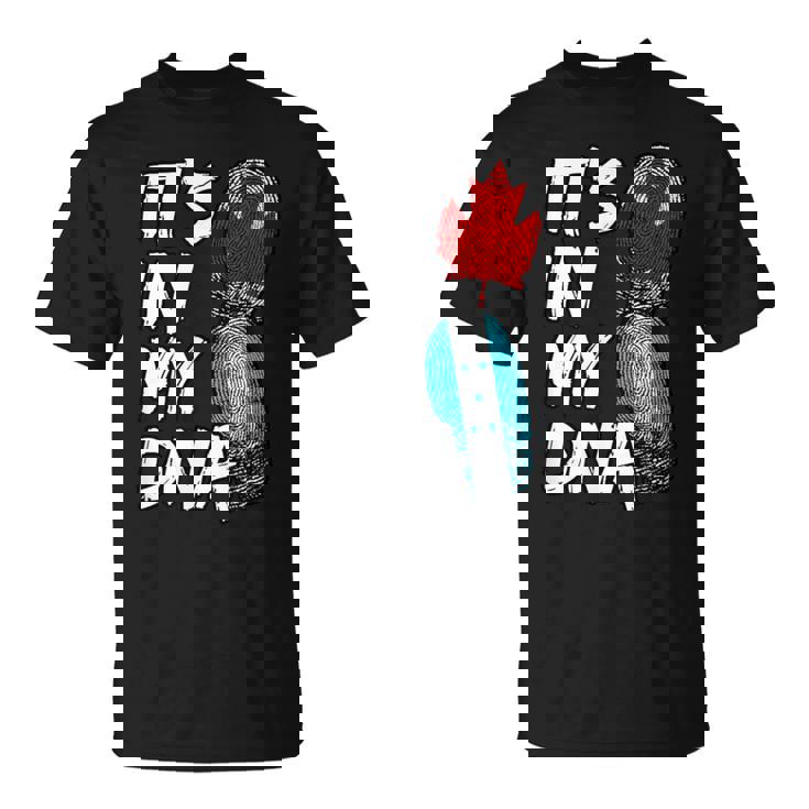 Canada Canadian Honduras Honduran DNA Flag It's In My DNA T-Shirt