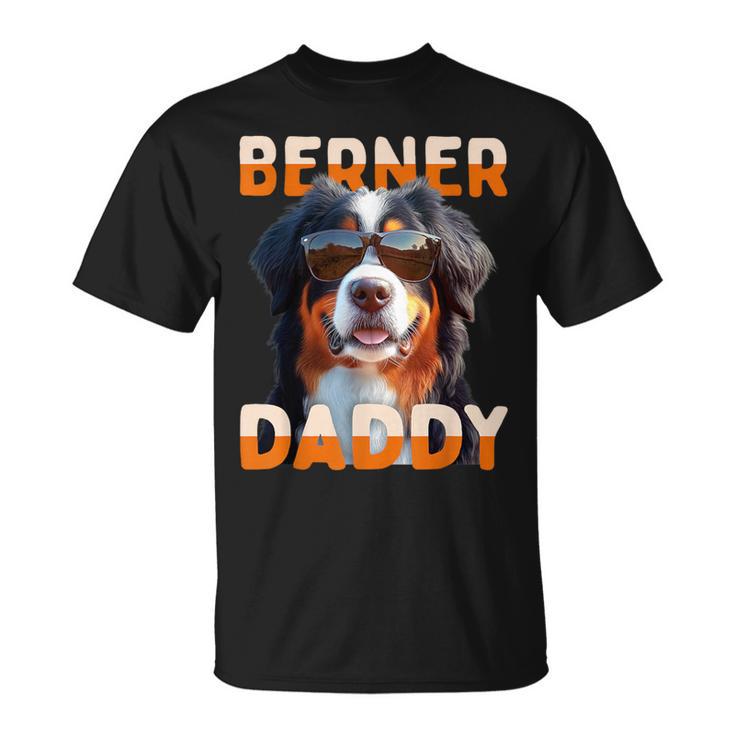 Cane Da Montagna Bernese Cani Festa Del Papà Berner Daddy Maglietta