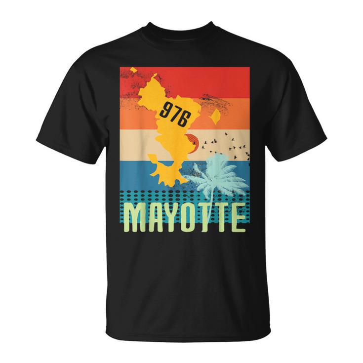 Carte De Mayotte 976 Idee Cadeauouvenir Pour Mahorais T-Shirt
