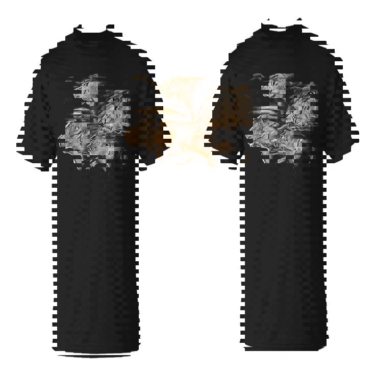 Chauvetのライオンの先史時代の石器時代の洞窟壁画 Tシャツ