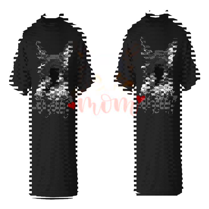 Chihuahua Mom The Dog Mother Chiwawa ブラック&タン チワワ 長袖tシャツ Tシャツ