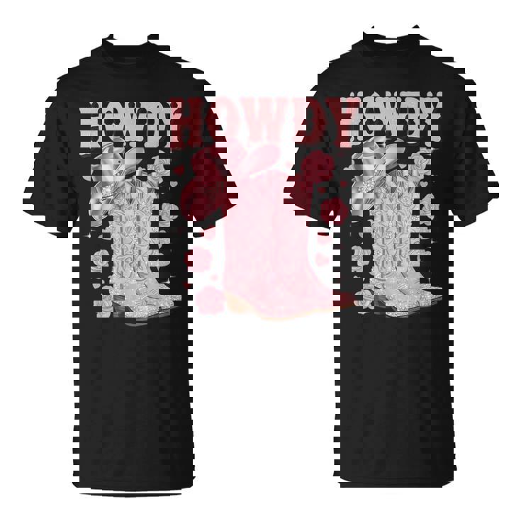 Country Girls Rodeo Woman Pink Cowgirl Howdy T-Shirt