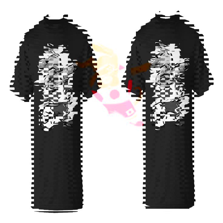 Dabbing Dog Japan サッカーファン ジャージ 日本国旗 フットボール Tシャツ