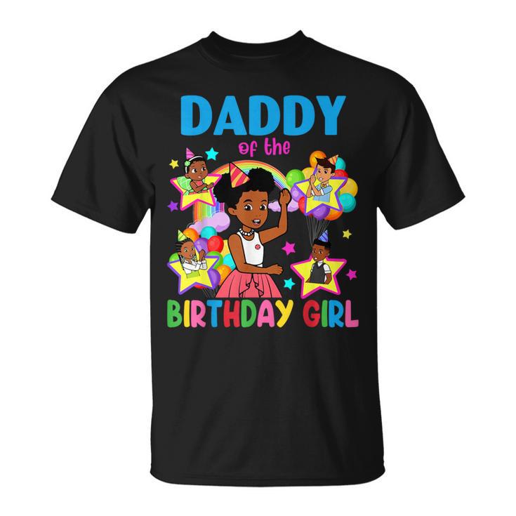 Daddy Of Birthday Girl Gracie Birthday Dolls Girl Party T-Shirt