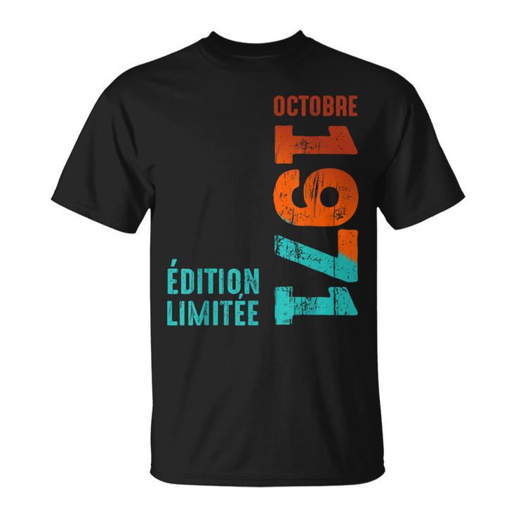 Depuis Octobre 1971 Année 1971 Rétro 1971Intage 1971 T-Shirt