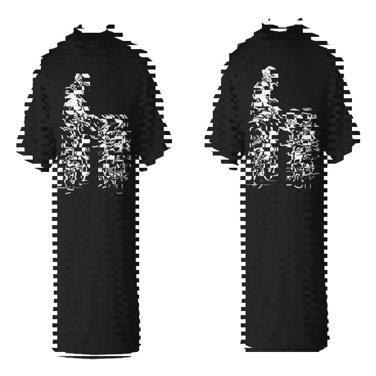 Dirt Bike Rider Motocross Uomo Gioventù Biker Papà Maglietta