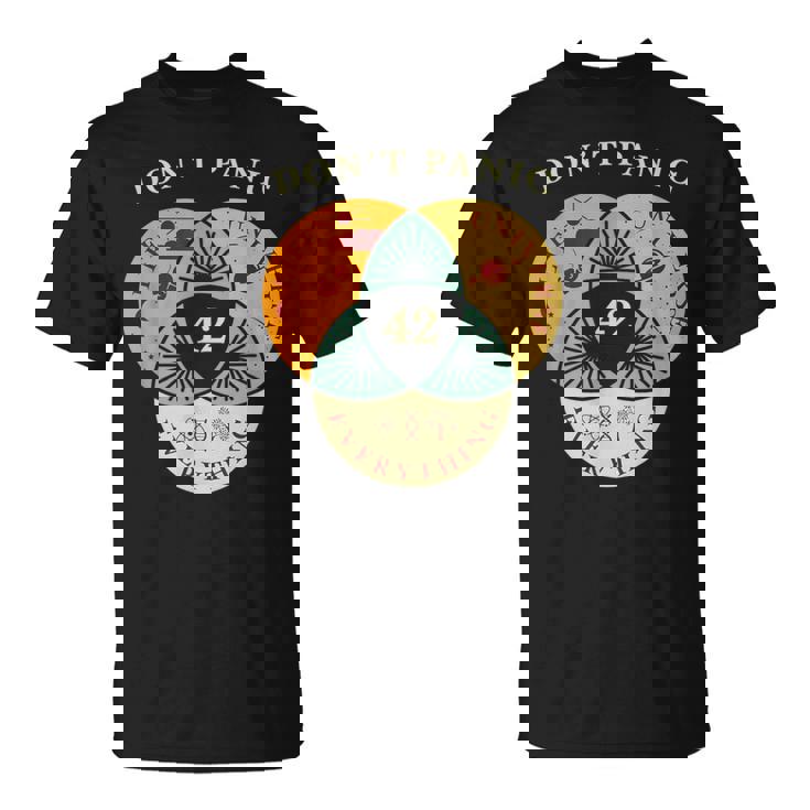 Don't Panic Life Universe Everything 42F 宇宙愛好家 Tシャツ