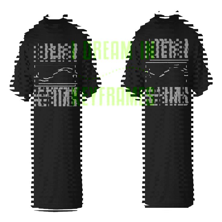 I Dream In Keyframes おもしろモーショングラフィックデザイナー アニメーター Tシャツ