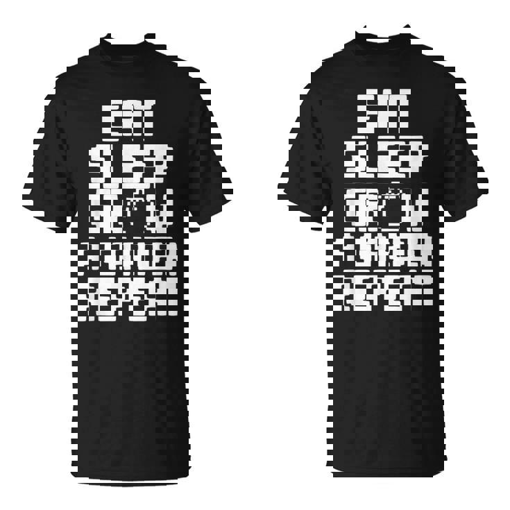 Eatleep Grow A Garden Repeat 面白い ガーデニング ゲーム Tシャツ