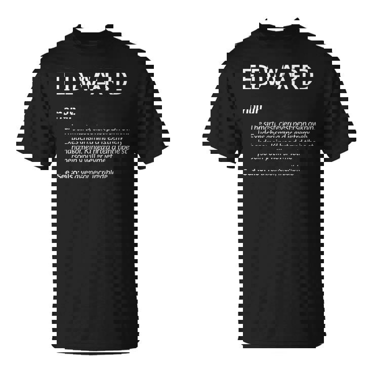Edward Is The Best Name Definition Ed Edward Tシャツ