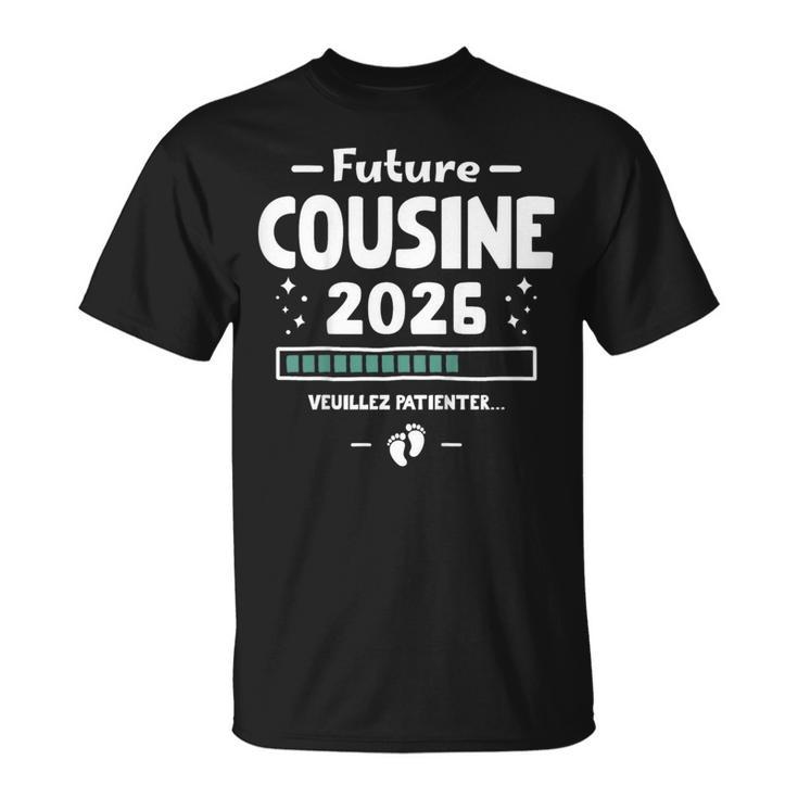 Enfant Annonce Première Grossesse Future Cousine 2026 En Attente T-Shirt