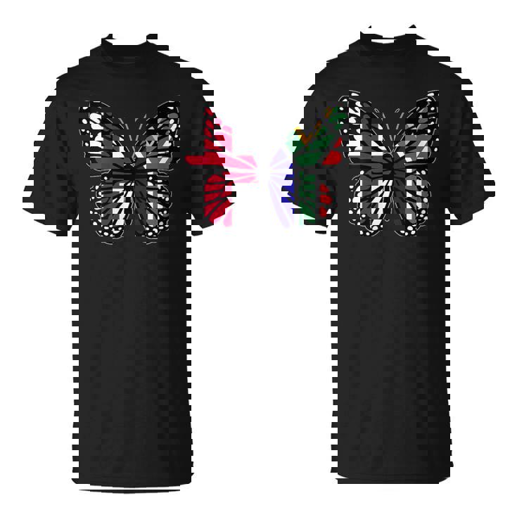 England South Africa Butterfly Half English South African T-Shirt