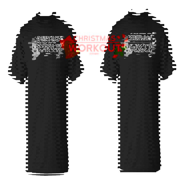 Entrenamiento De Navidad Hombres Es Divertidos Deportes De Navidad In Mangas Camiseta unisex