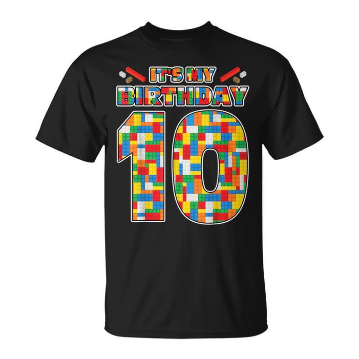 Es Mi Cumpleaños Número 10 10 Cumpleaños Camiseta unisex
