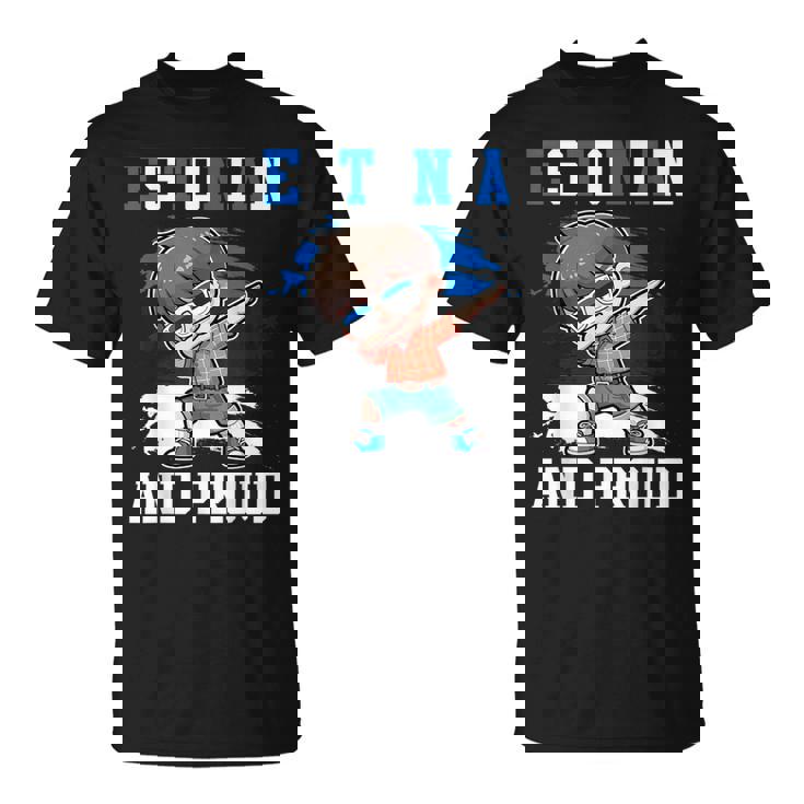 Estonian And Proud Estonian Boy Estonia Flag T-Shirt