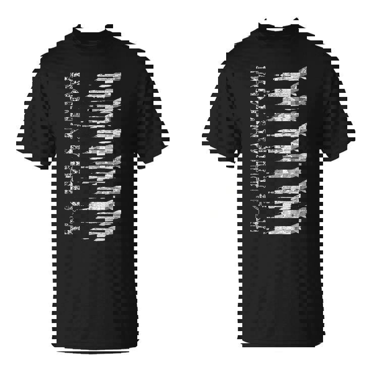 F-4 ファントム ブループリント マクドネル・ダグラス F4 ファントムモデル Tシャツ