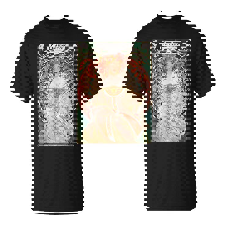 F Champenois Imprimeur-Editeur By Alphonse Mucha Tシャツ