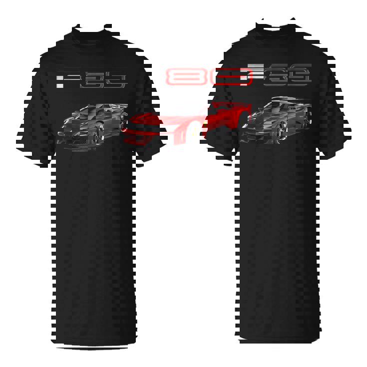 F80 イタリア ハイパー カー スー Tシャツ