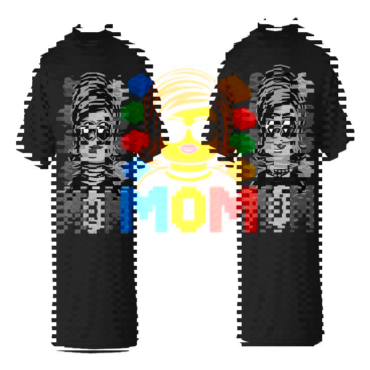 Family Mom Master Builder Building Bricks Blocks T-Shirt