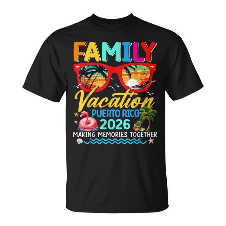 Family Vacation Puerto Rico 2026 Summer Matching Group Trip T-Shirt