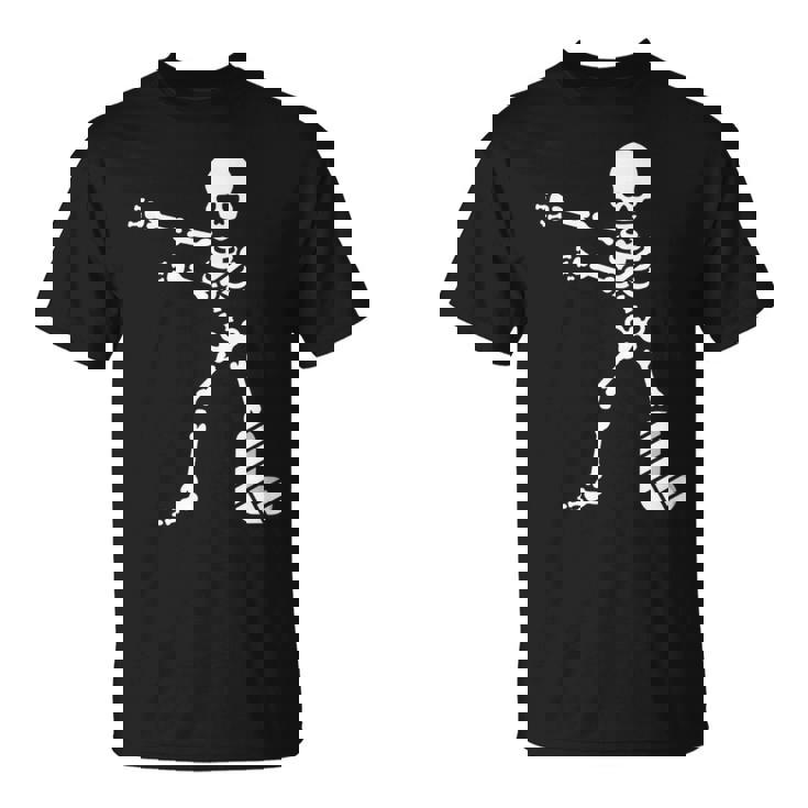 Floss Dance Flossing ダンス 足の骨折 石膏ギプス スケルトン ハロウィーン Tシャツ