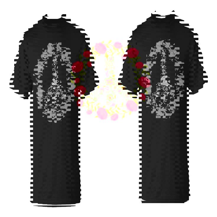 Flower Power Peace Love 60年代 70年代 ヒッピーコスチューム Tシャツ