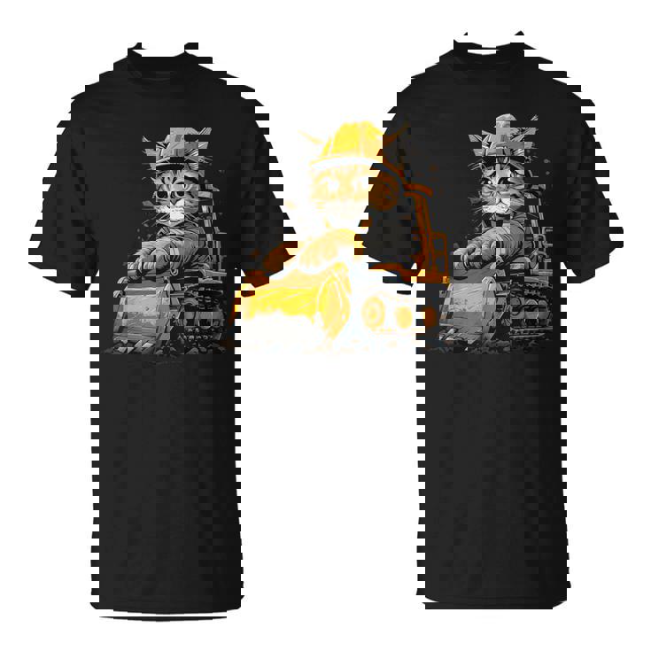 Cat 重機オペレーター Tシャツ