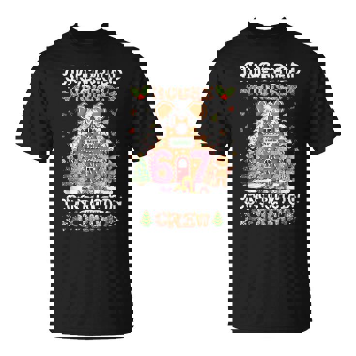 Gingerbread House Construction Crew 67 Decorating Baking T-Shirt