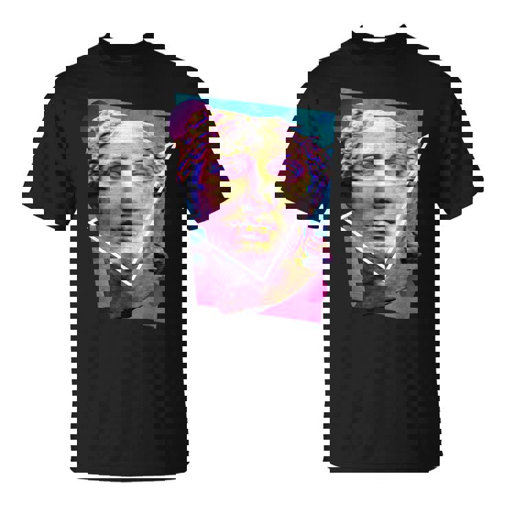 Glitchedenustatueaporwave Tシャツ