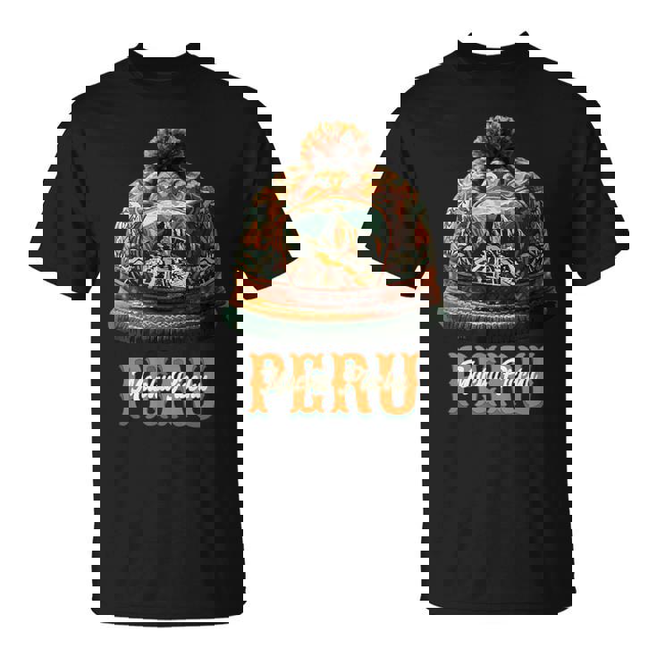 Grafico マルチカラー Chullo Peruano Machu Pichu Tシャツ