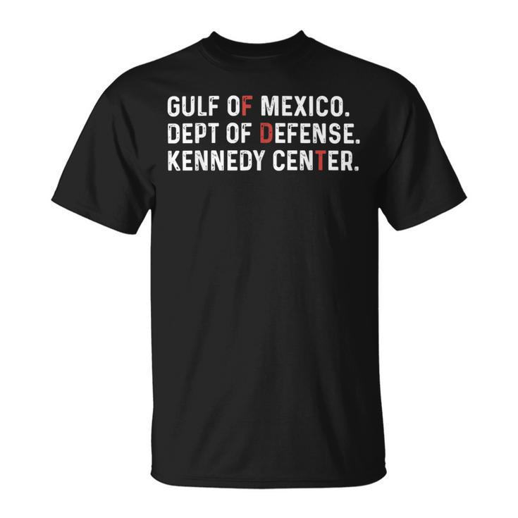 Gulf Of Mexico Dept Of Defense Kennedy Center T-Shirt