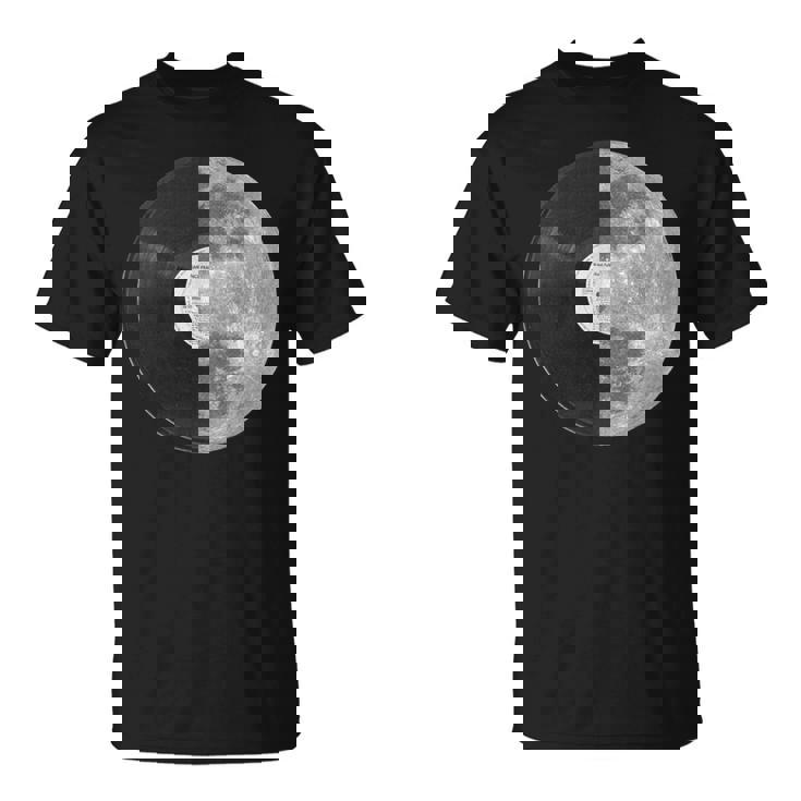 Half Mooninyl Record – Music Lover Lunar Graphic Tシャツ