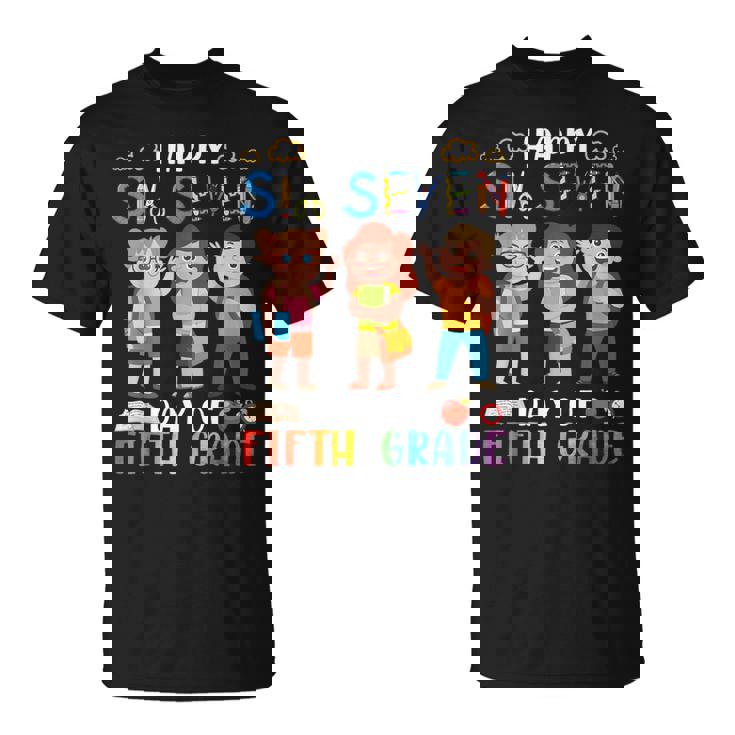 Happy Six Seven Day Of Fifth Grade Student Back To School T-Shirt