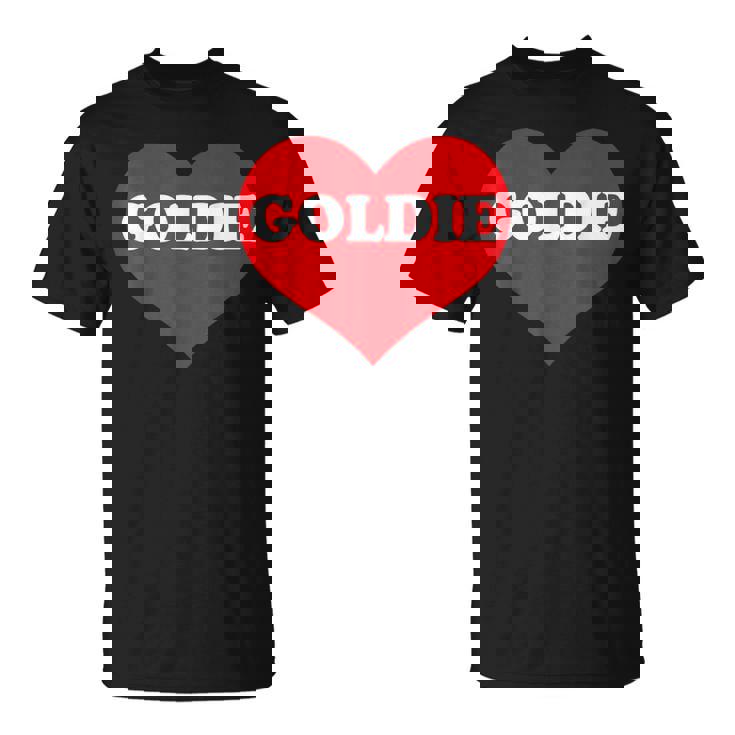 I Heart Goldie I Love Goldie カスタマイズ可 Tシャツ