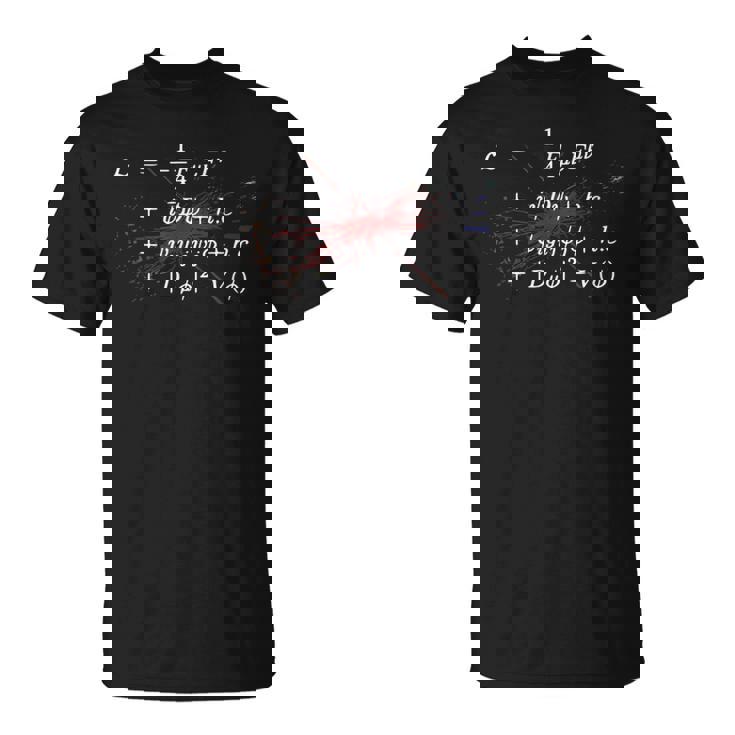 Higgs Boson Lagrangian 理論物理標準モデル Tシャツ