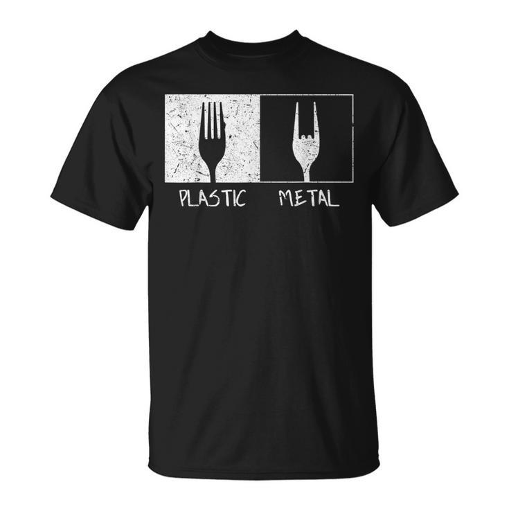 Horquillas De Metal De Plástico Camiseta unisex