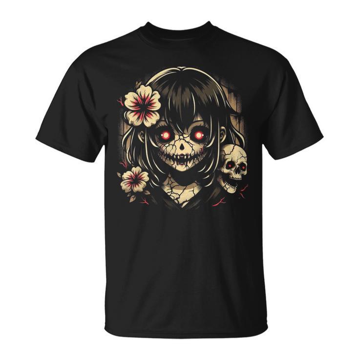 Horror Anime Manga Japanese Scary Kawaii Anime Goth T-Shirt