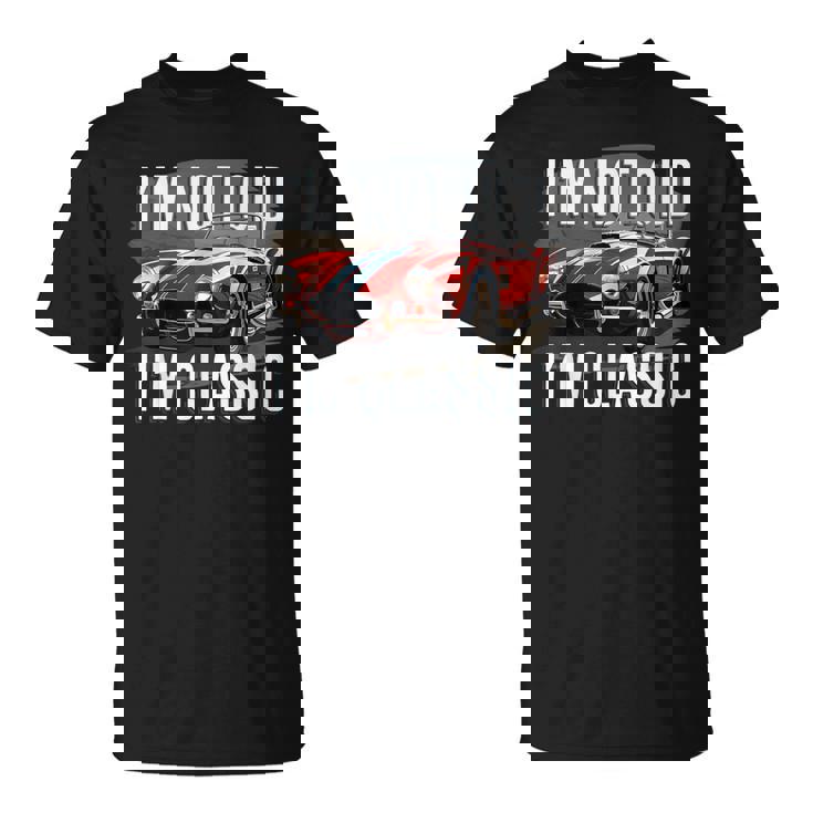 I'm Not Old I'm Classic レトロ フォード シェルビー コブラ マッスルカー Tシャツ