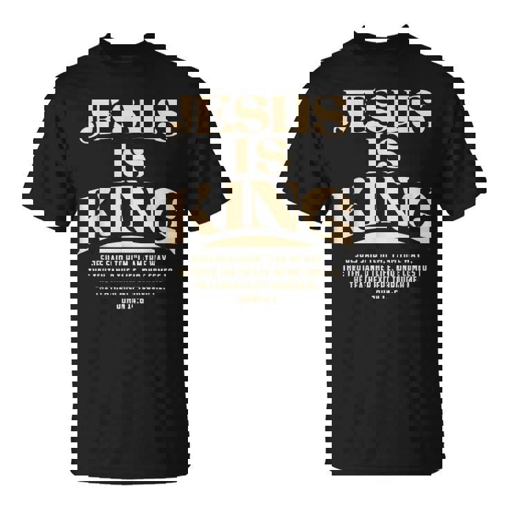 Jesus Is King Bibleerse John 14 Tシャツ