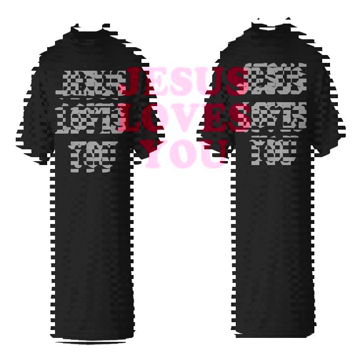 Jesus Loves You Christian Faith Tシャツ