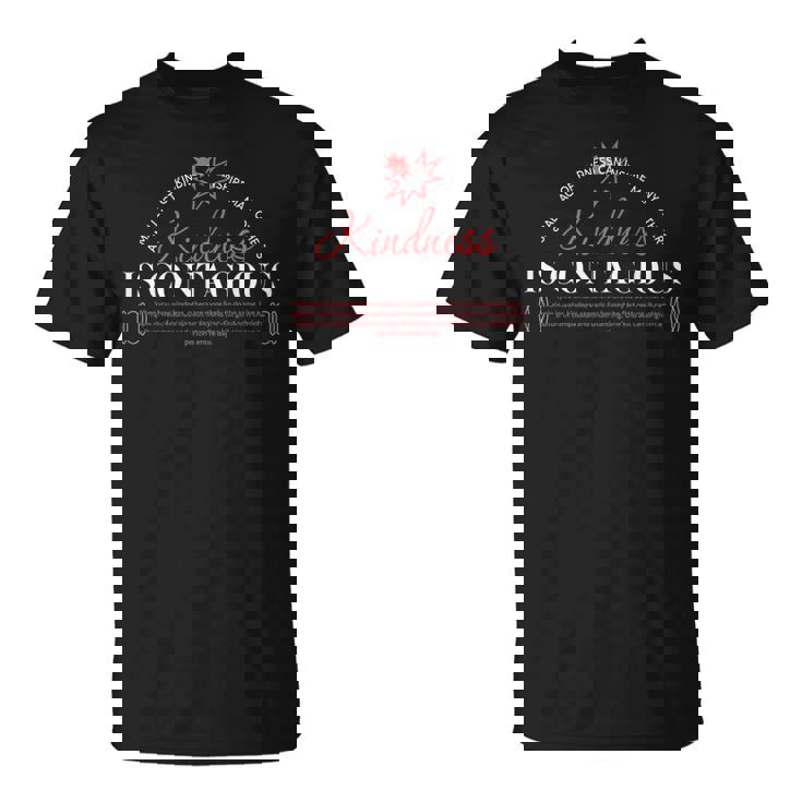 Kindness Is Contagious アーバンタイポグラフィストリートウェア Tシャツ