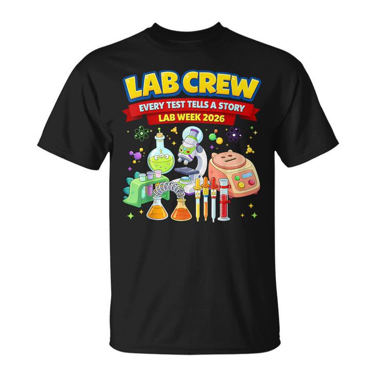 Lab Crew Science Team Medical Tech Lab Week Appreciation T-Shirt