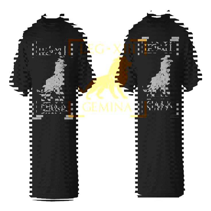 Legio Xiii 双子座ライオンエンブレム ローマ軍 Tシャツ