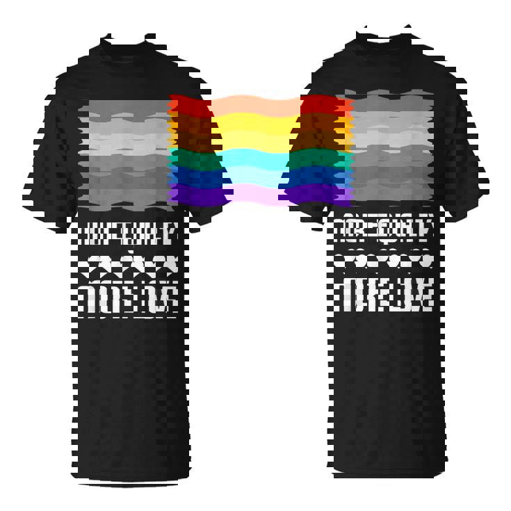 Lgbt More Equality More Lovetシャツ Lgbtq ゲイ レズビアン Lgbt Tシャツ