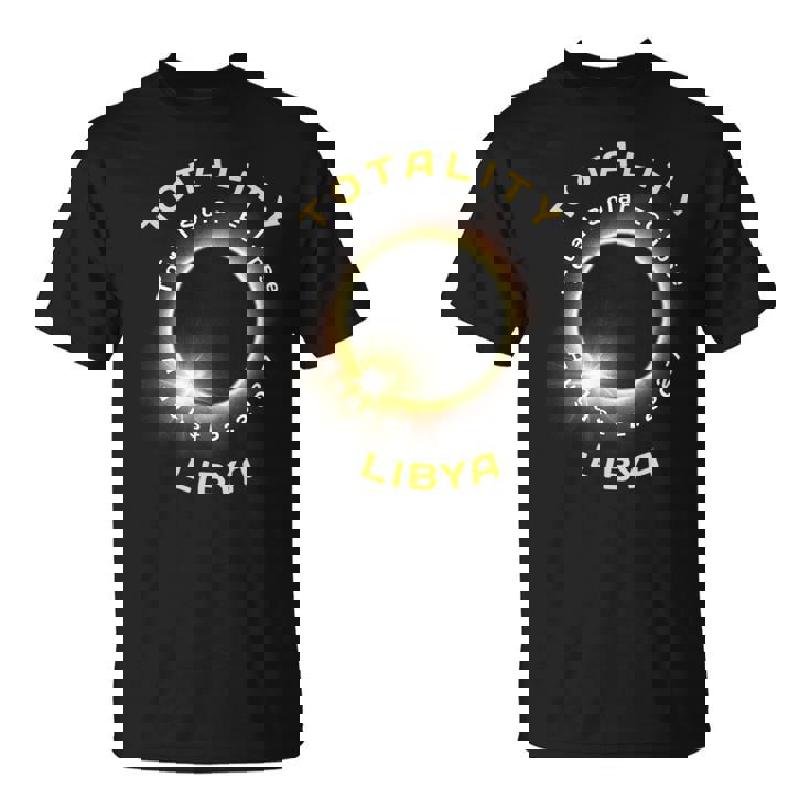 Libya Total Solar Eclipse August 2 2027 Souvenirs T-Shirt
