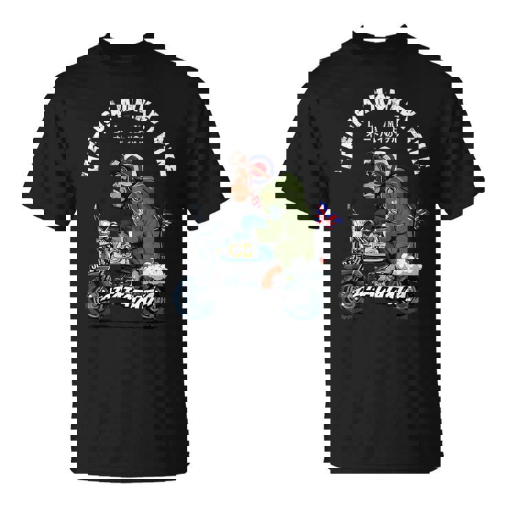 Life Is A Monkey Bike クラシック ブリットモッド Tシャツ