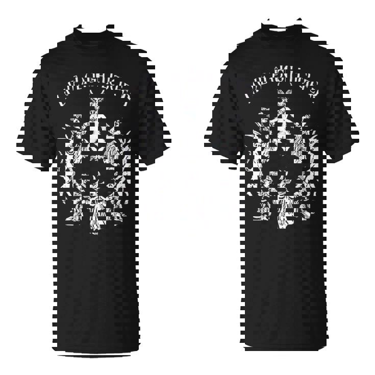 Live Laugh Lucifer ホラー サタン 悪魔 悪魔 悪魔 ヤギ Tシャツ