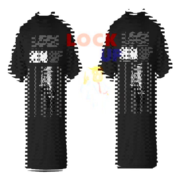 Lock Him Up Anti Trump Political Tシャツ